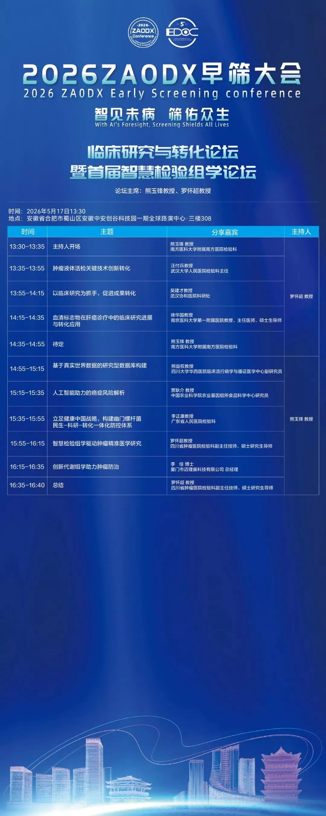 诺奖领衔,大咖云集!2026 ZAODX早筛大会日程正式发布-肽度TIMEDOO